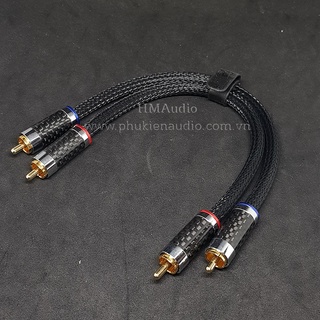 Dây cáp tín hiệu kết nối amps - canare rca ra rca 2x25cm