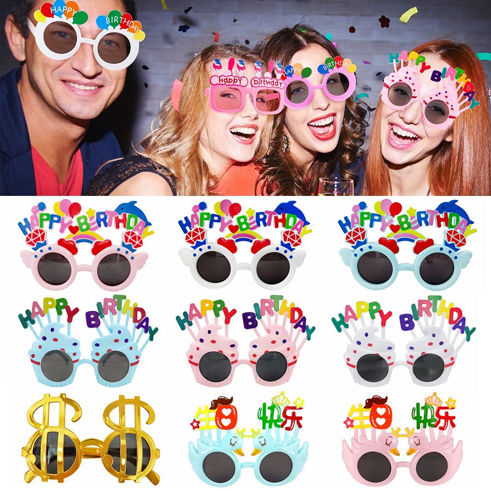 Mắt Kính Râm Hình Chữ Happy Birthday Dễ Thương Dùng Làm Phụ Kiện Chụp Ảnh / Trang Trí Tiệc Sinh Nhật Cho Người Lớn Và Trẻ Em | BigBuy360 - bigbuy360.vn