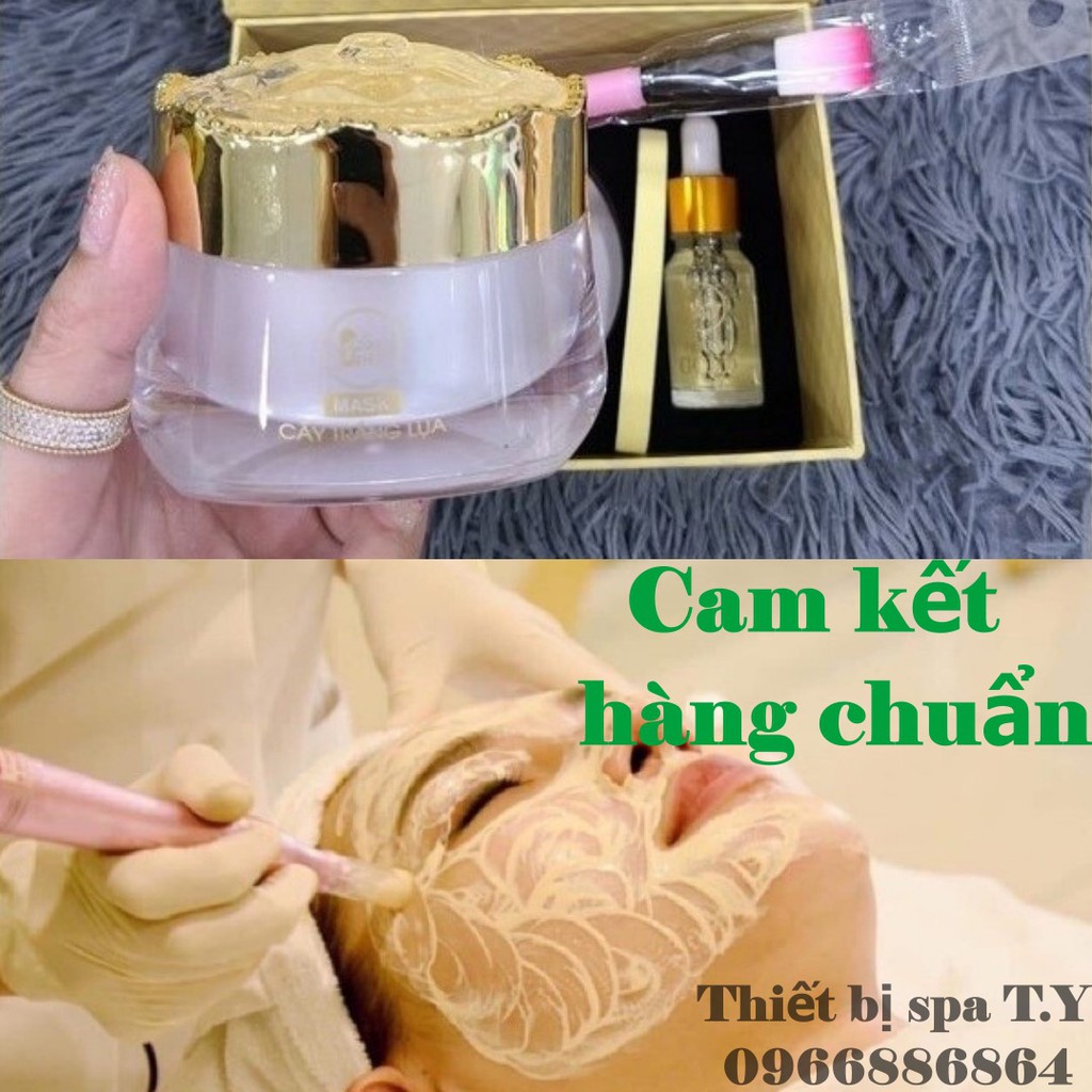 Cấy Trắng Lụa dưỡng trắng phục hồi da hư tổn không bào mòn kích ứng chuyên dụng cho Spa