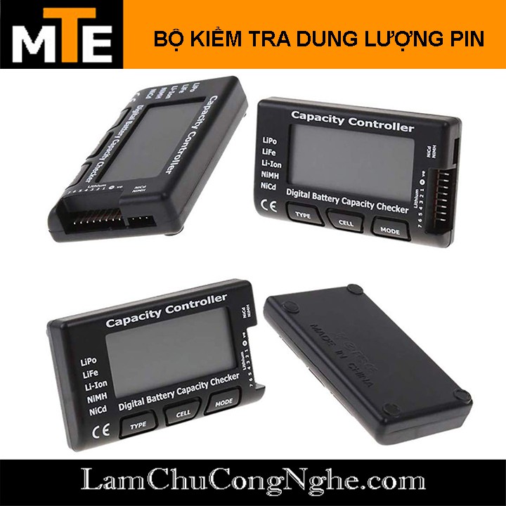 Bộ kiểm tra dung lượng pin LiPo / LiFe / Li-Ion / NiMH / NiCd kỹ thuật số CellMeter 7