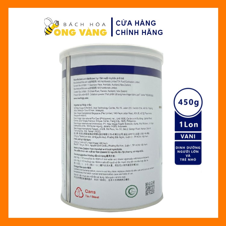 Combo 1 thùng 6 lon Sữa non Alpha Lipid Lifeline 450g chính hãng New Zealand nguyên mã code