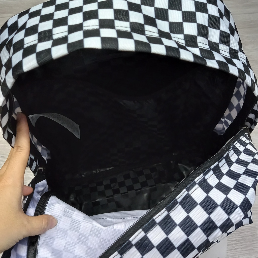 Balo vans, balo đi học Old Skool Black/White Checkerboard