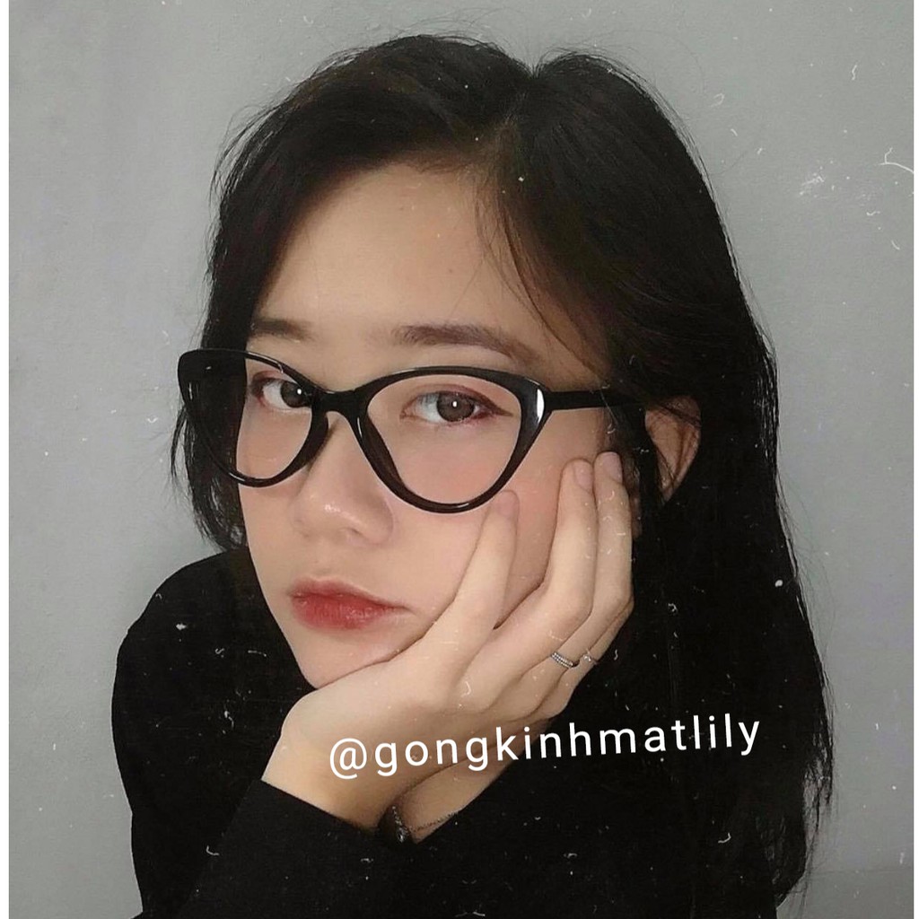 Gọng kính cận mắt mèo nhựa dẻo thời trang nữ Lilyeyewear 2383 nhiều màu - Lọc ánh sáng xanh | BigBuy360 - bigbuy360.vn