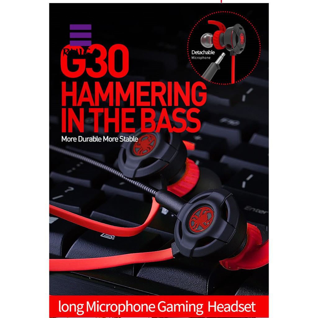 Tai nghe gaming nhét tai - Plextone G30 - Âm thanh cực chất - chuyên nghiệp