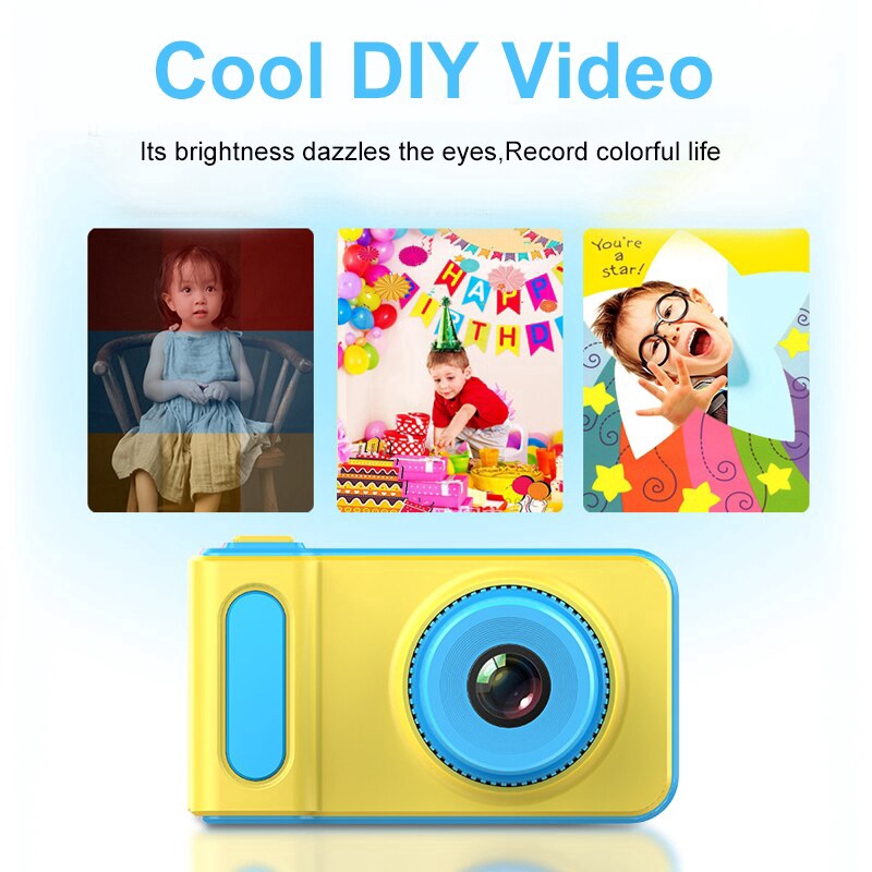 Đồ Chơi Máy Ảnh Kỹ Thuật Số Mini 1080p Hd 2inch Cho Bé
