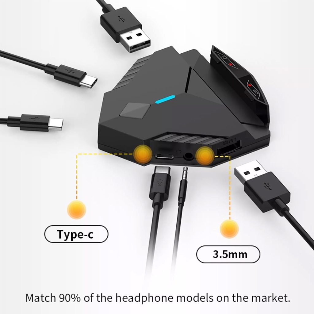 Bộ chuyển đổi Game Lingzha Rezar 2 / LingZha 2 PRO - Kết nối không dây, Chơi game PUBG mobile, Call of Duty, Free Fire