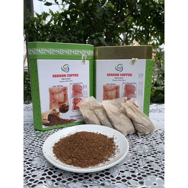 Cà phê thải độc đại tràng loại túi lọc Gerson