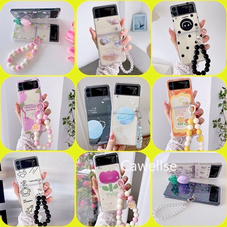 Ốp Điện Thoại Trong Suốt Chống Sốc Họa Tiết Hoa Tulip Cho Samsung Galaxy Z Flip 4 Z Flip 3 Zflip 3 Z Flip 4 Flip 3