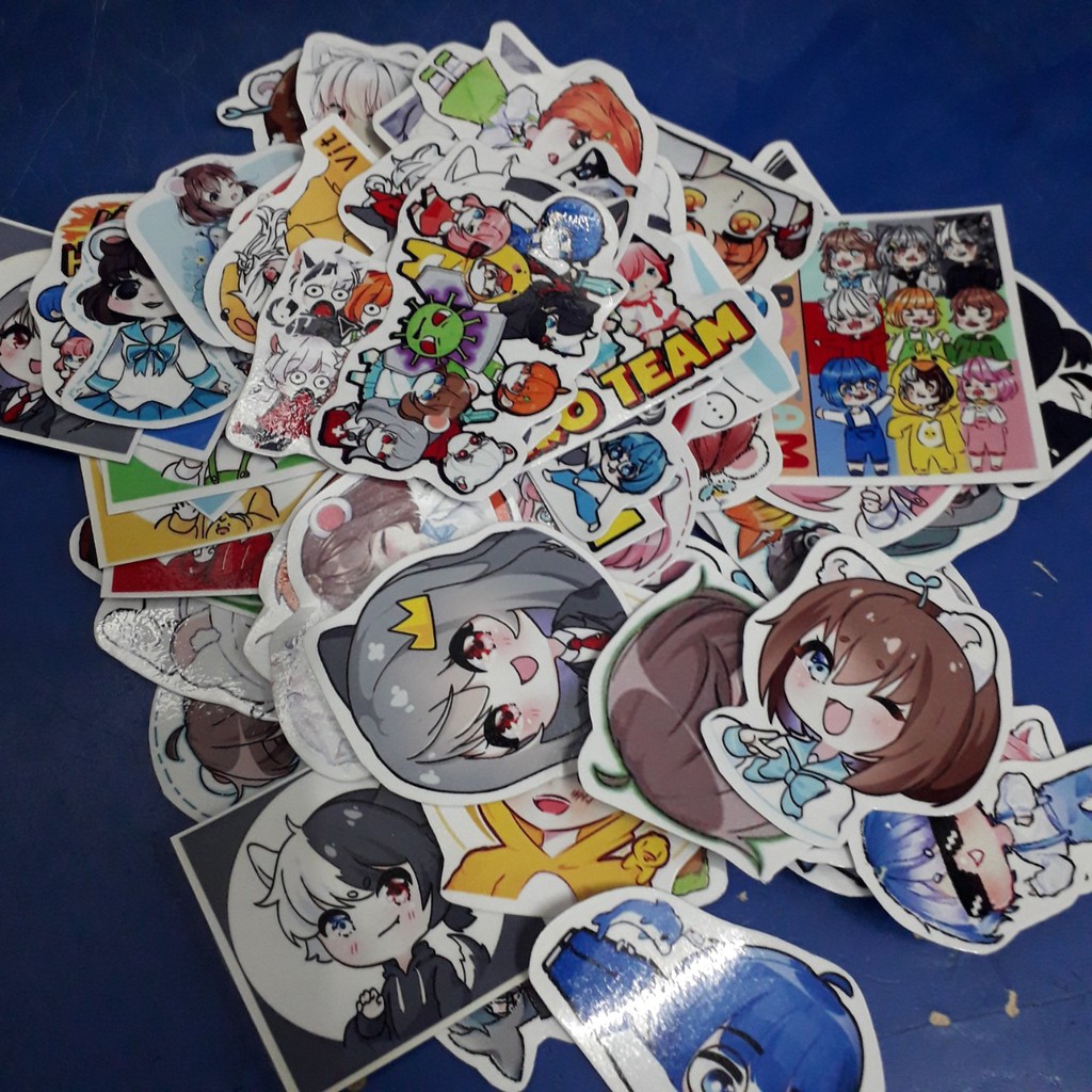 Sticker/ Hình dán Hero Team (Bộ 10-50 sticker, random)