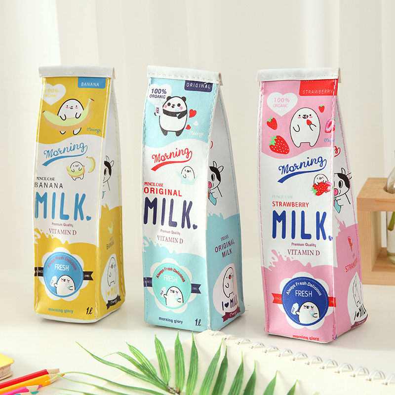 Bóp Đựng Bút Hình Hộp Sữa Ngộ Nghĩnh Đáng Yêu