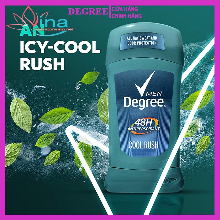 Lăn khử mùi cho nam Degree Men Cool Rush 48H Antiperspirant 76g | BigBuy360 - bigbuy360.vn