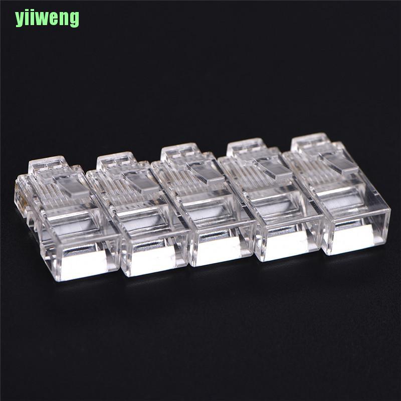 Set 50 Đầu Nối Mạng Rj45 Cat5 8p8c Cho Máy Tính