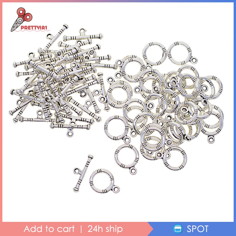 [Prettyia1] Set 50 Kẹp OT Dùng Làm Trang Sức DIY