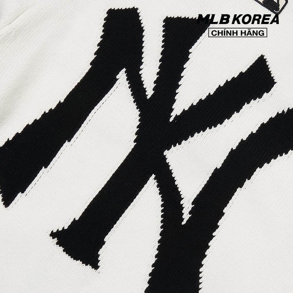 MLB - Áo khoác cardigan phom suông cổ V Basic Big Logo 3AKCB0121-50WHS