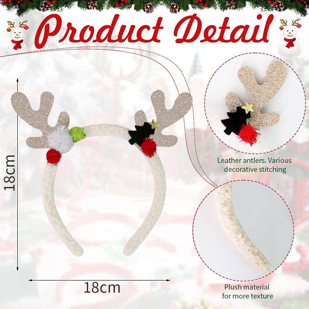 Băng Đô Cài Tóc Hình Tuần Lộc Giáng Sinh Ngọt Ngào Cho Nữ