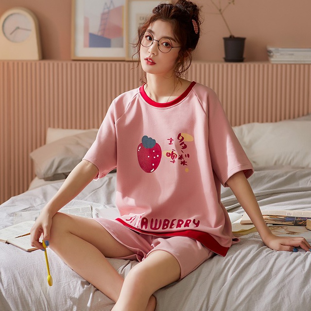 Bộ Mặc Nhà, Bộ Ngủ Cotton Cao Cấp - Cá Tính, Trẻ Trung, Phong Cách Hàn Quốc | BigBuy360 - bigbuy360.vn