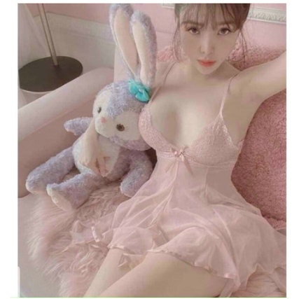 Hàng cao cấp-Váy ngủ ren thắt nơ lưng siêu đẹp