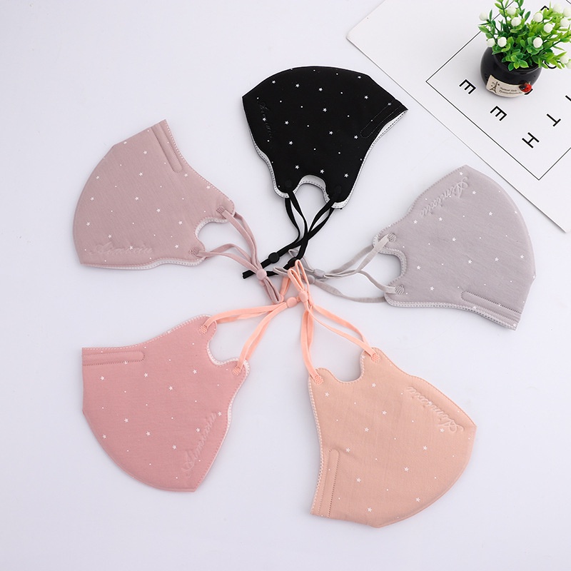 Khẩu Trang cotton 3 Lớp Chống Bụi Thoáng Khí Có Thể Giặt Tái Sử Dụng