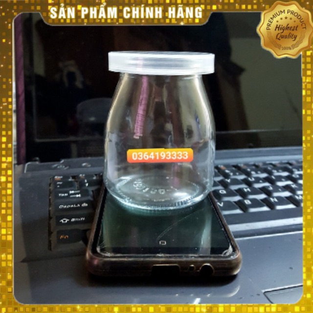 FREESHIP50k Hũ sữa chua thủy tinh 200ml 1 chiếc