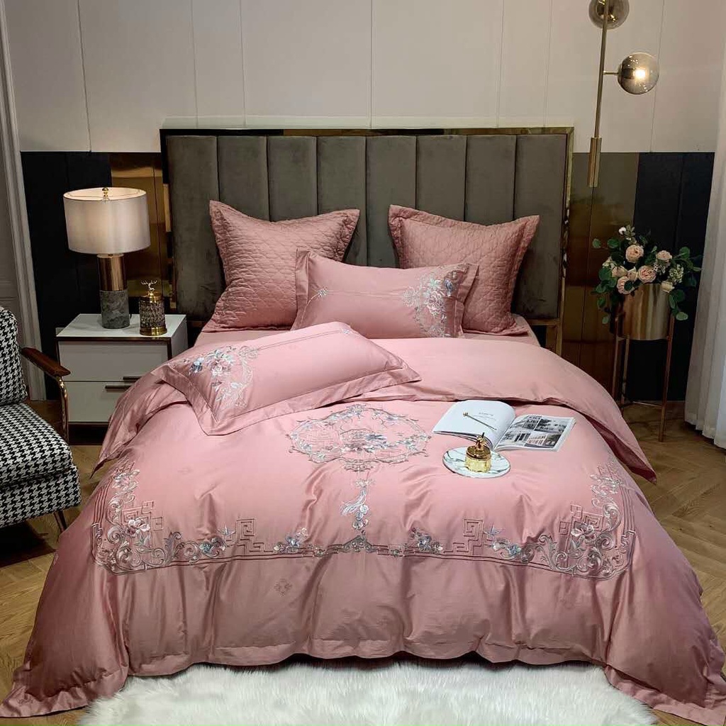 Set Chăn Ga Gối (6 Món) Lụa Trần Bông Cao Cấp Nhiều Họa Tiết HỌA TIẾT Nhiều Màu Lựa Chọn Sang Trọng Hàng Nhập Khẩu.