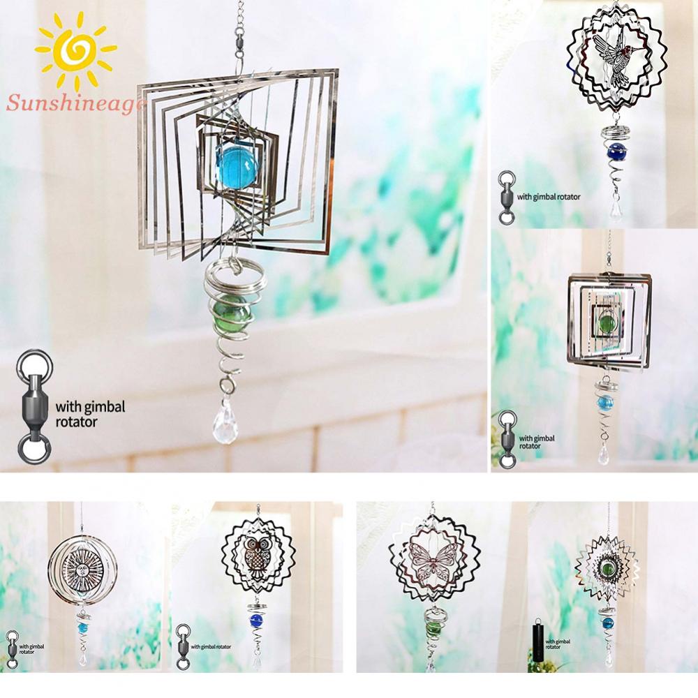 Chimes Wind Spinner Stainless Steel Kinetic 3D Metal Home Outdoor Garden Decor XSwIULvS iMPRaL RiHWpXb TctsJGqH