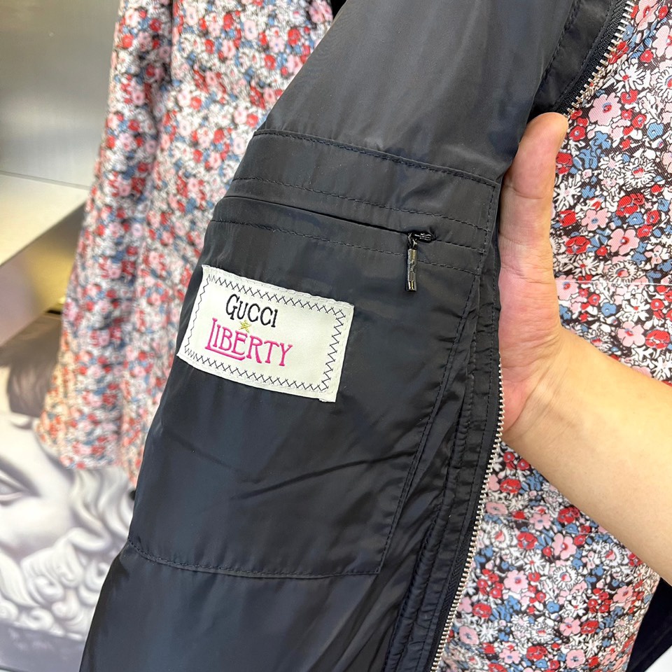 Áo khoác nam/nữ thời trang cao cấp GUCCI GG GC kiểu dáng trẻ trung, họa tiết nổi bật, ấn tượng