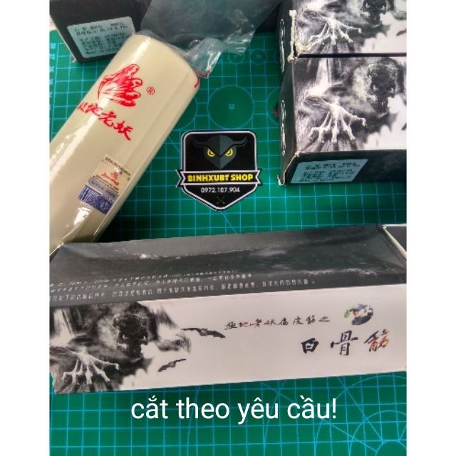 [Mã TOYDEC hoàn 20K xu đơn 50K] 1Mét Thun Cực Địa Lão Yêu trắng + 10da + 1 cuộn dây buộc+1 móc thun