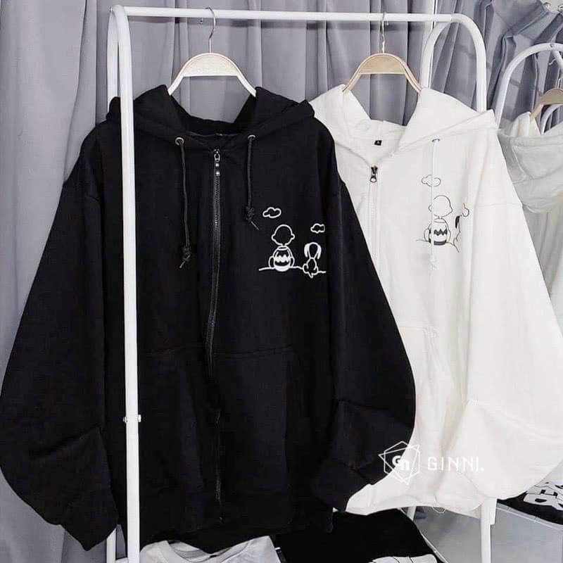 Áo khoác nỉ Hoodie Dây Kéo CẬU BÉ CÚN Ulzzang form rộng Unisex bông 2 lớp Guvia | WebRaoVat - webraovat.net.vn