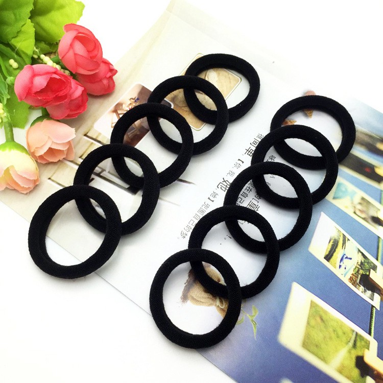 Bộ 50 dây cột tóc đuôi ngựa cho bạn nữ - Đen