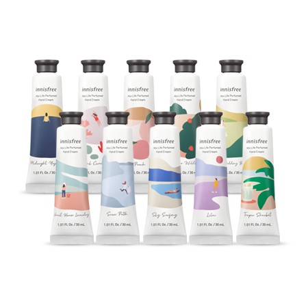 Kem Dưỡng Da Tay Cấp Ẩm, Làm Mềm Da Innisfree Jeju Life Perfumed Hand Cream 30ml - Hàn Quốc Chính Hãng