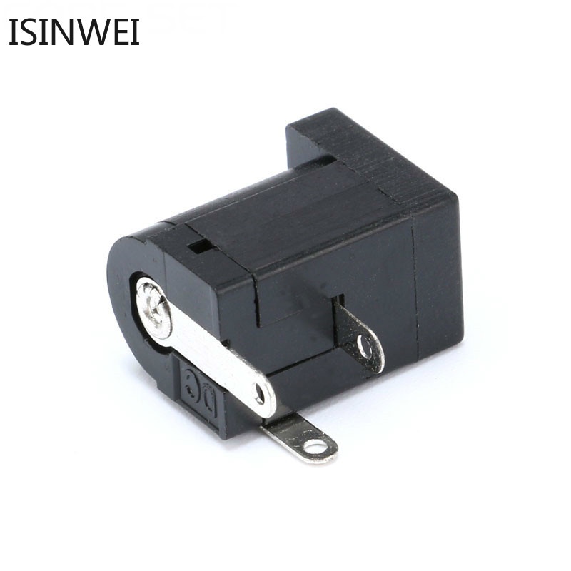 Set 100 Đầu Cắm Nguồn DC-005 5.5*2.1mm 5.5*2.5 2.1 Màu Đen