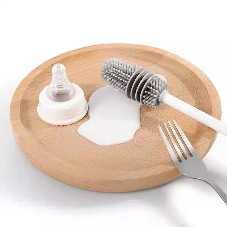 Combo 2 Cọ Rửa Cốc Chén Đa Năng Cán Dài Tiện Lợi Cọ Làm Sạch Bình Sữa Cho Bé