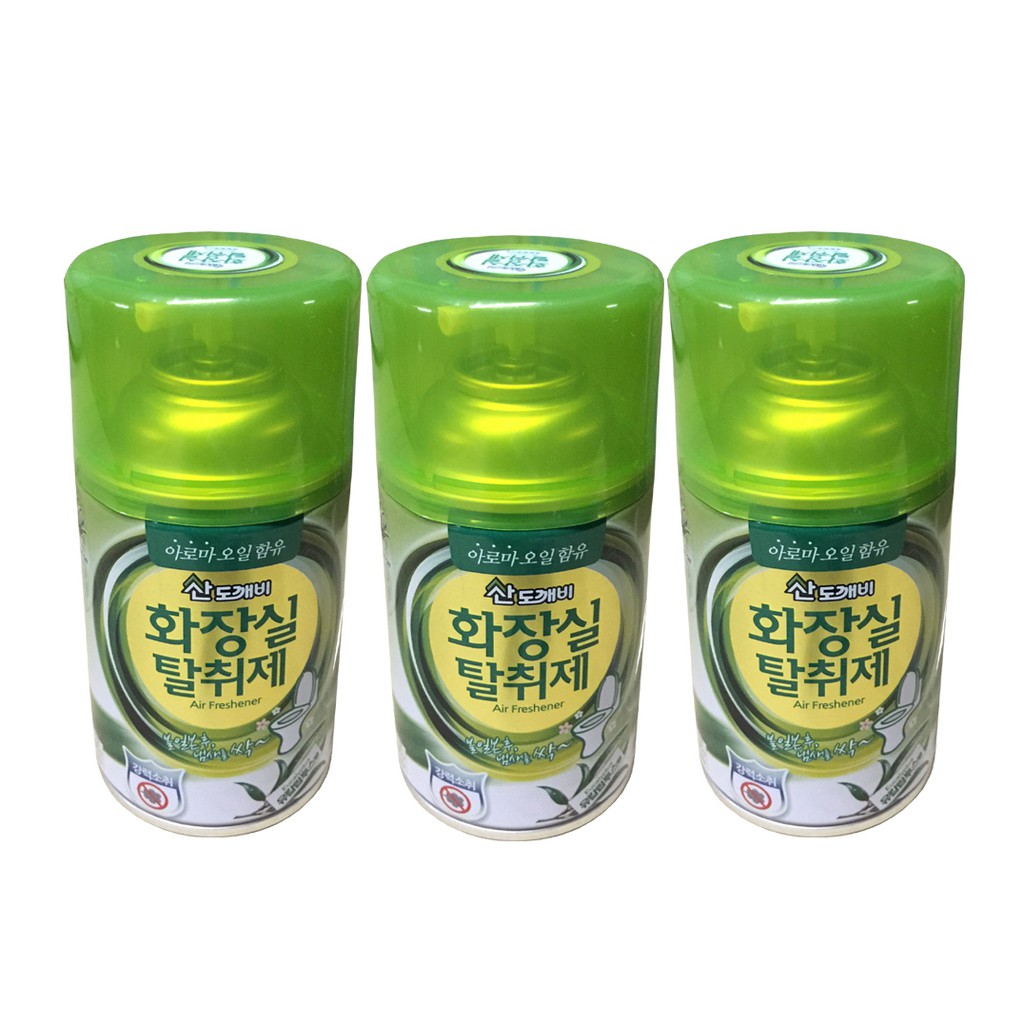 Bộ 3 chai xịt khử mùi nhà vệ sinh Sandokkabi 300ml