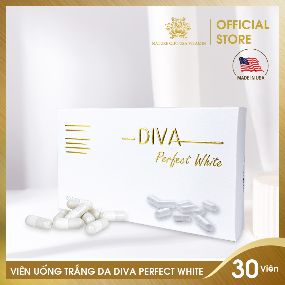 Cao Cấp] Viên Uống Chống Nắng, Làm Trắng và Trẻ Hoá Làn Da An toàn - DIVA  PERFECT WHITE - Nature Gift (30 viên/3 vỉ) | Shopee Việt Nam