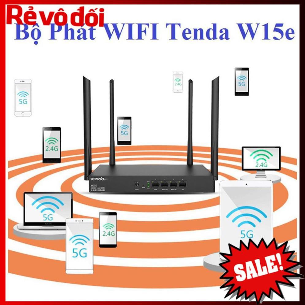 [HC MART SG] Bộ Phát WIFI Tenda W15e Ac1200mps