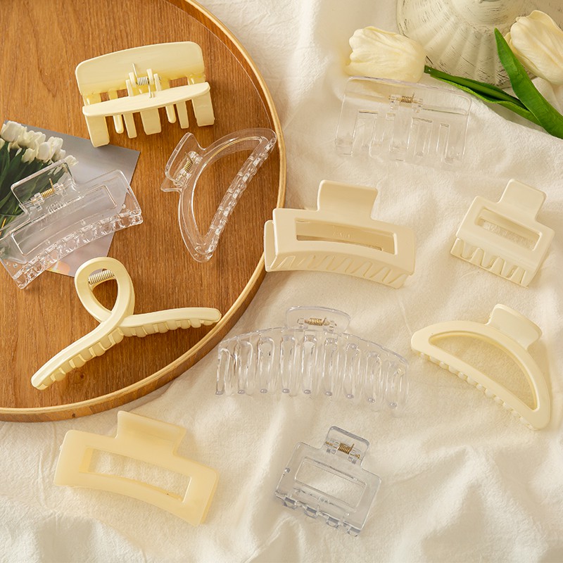 Kẹp tóc bằng nhựa acrylic phong cách Hàn Quốc thời trang cho nữ