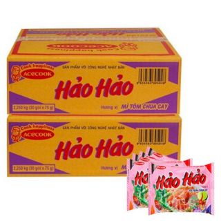 THÙNG 30 GÓI MÌ HẢO HẢO TÔM CHUA CAY
