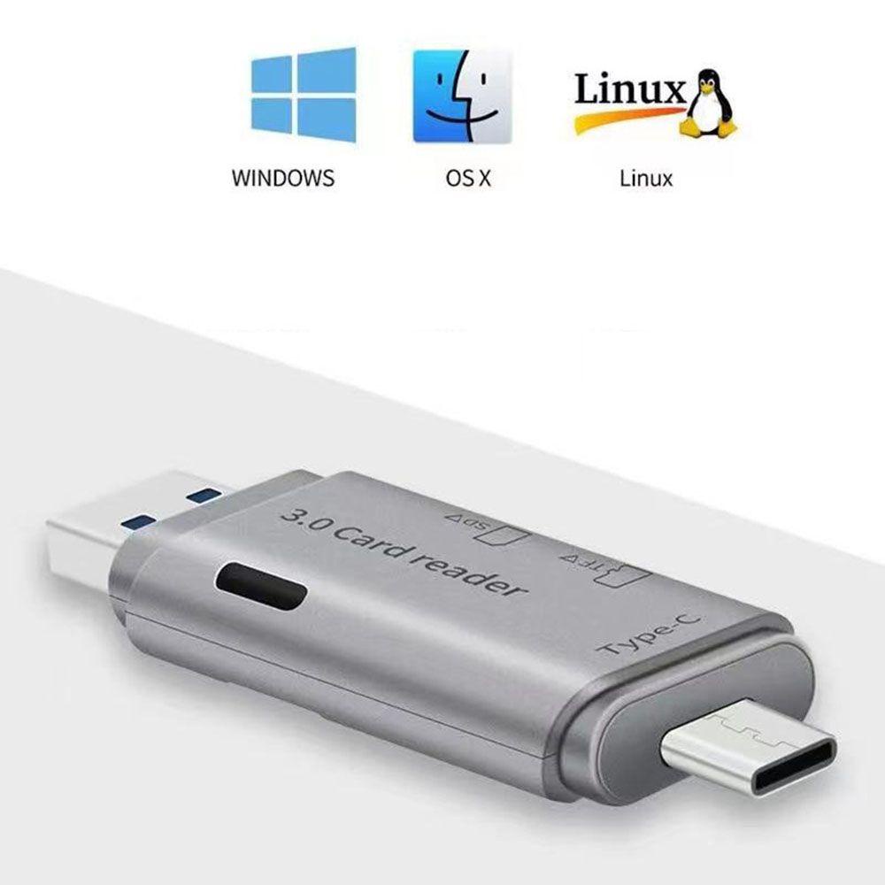 Đầu Đọc Thẻ Nhớ Usb 3.0 Type C Tốc Độ Cao Chuyên Dụng Cho Máy Tính
