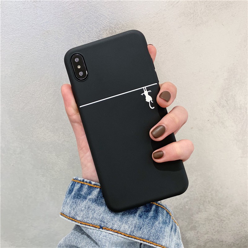 [ IPHONE ] Ốp Lưng Silicon White Cat - B085 | BigBuy360 - bigbuy360.vn