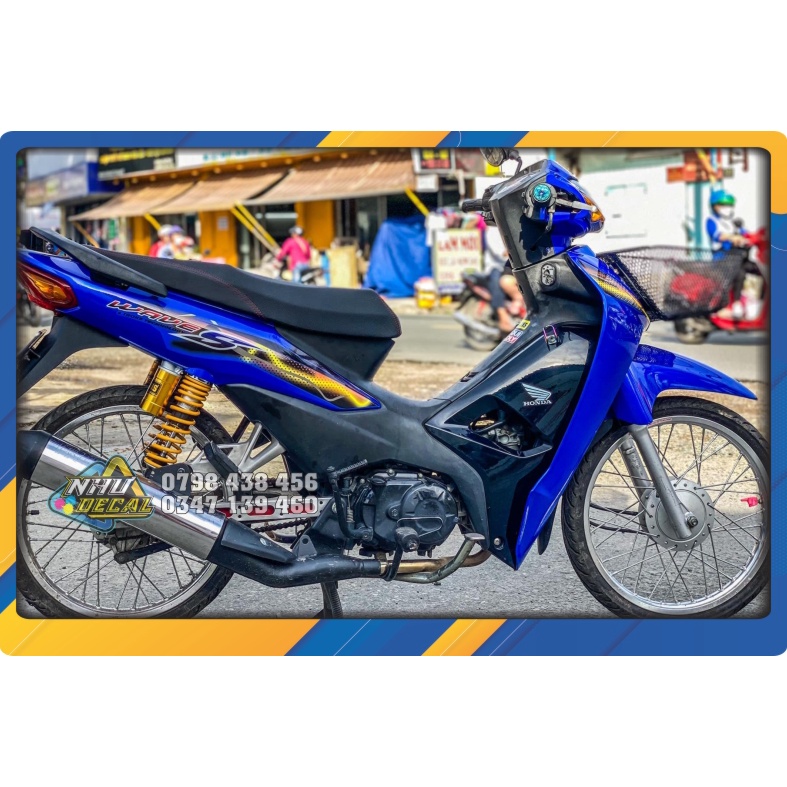 Tem rời wave S 110 lửa 2017 xe xanh gp