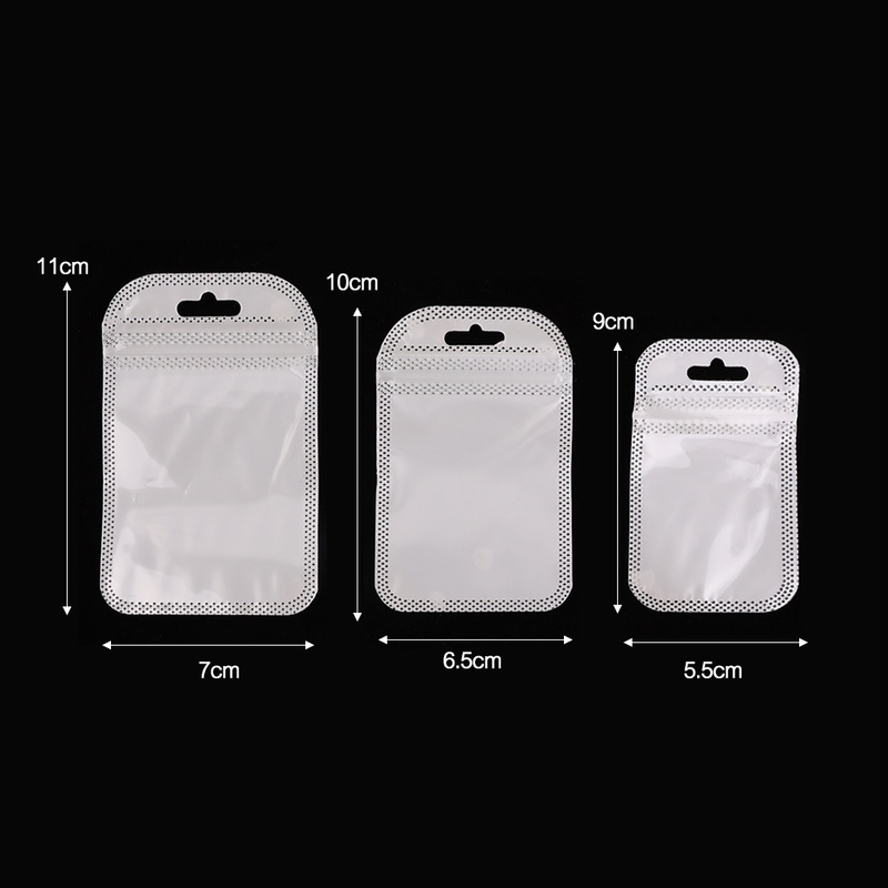 Set 50 Túi Zip Dày Mờ Đựng Trang Sức DIY