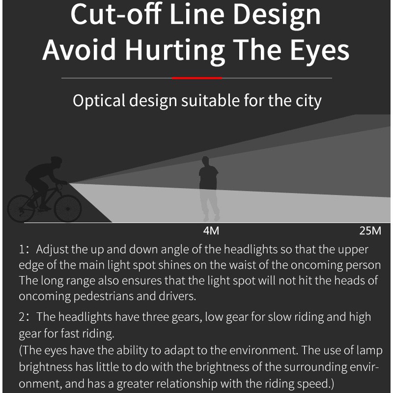 Rockbros Đèn Pha Led Chống Thấm Nước Sạc USB Chuyên Dụng Cho Xe Đạp Leo Núi