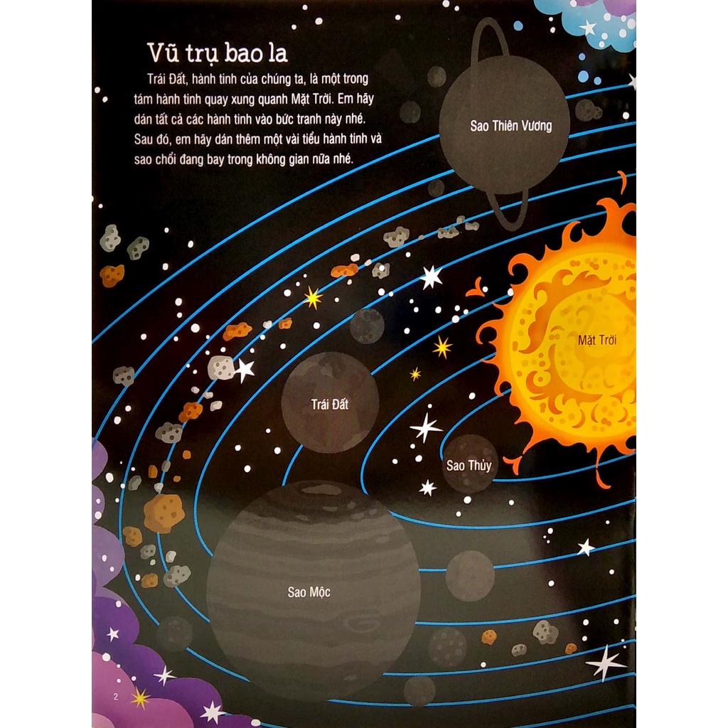 Sách Dán Hình Đầu Đời - Vũ Trụ - First Sticker Book