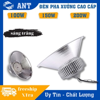 Đèn Led pha xưởng chụp đèn tròn ánh sáng trắng cao cấp