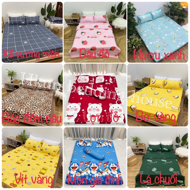 [Free ship-Xả hàng]Ga trải giường 1m 1m2 1m4 1m5 1m6 1m8 cotton poly-kẻ bàn cờ | BigBuy360 - bigbuy360.vn