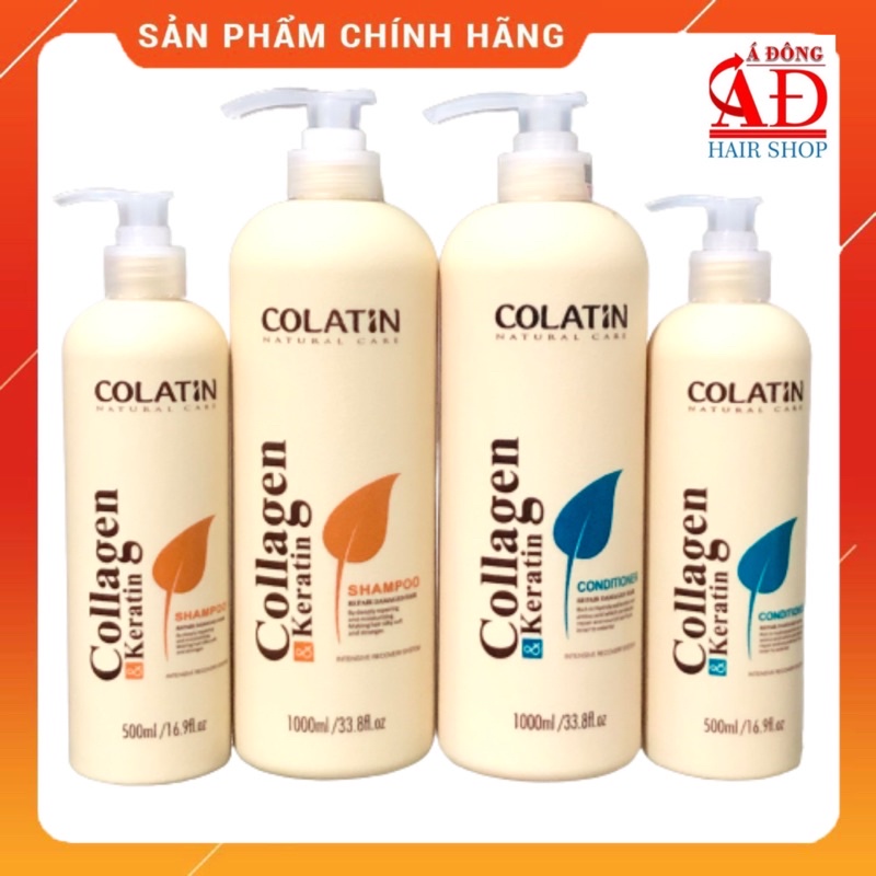 [+Tặng mũ trùm] DẦU GỘI XẢ Ủ DƯỠNG TÓC COLATIN TINH CHẤT TƠ TẰM CHÍNH HÃNG CTY XUÂN THÌ