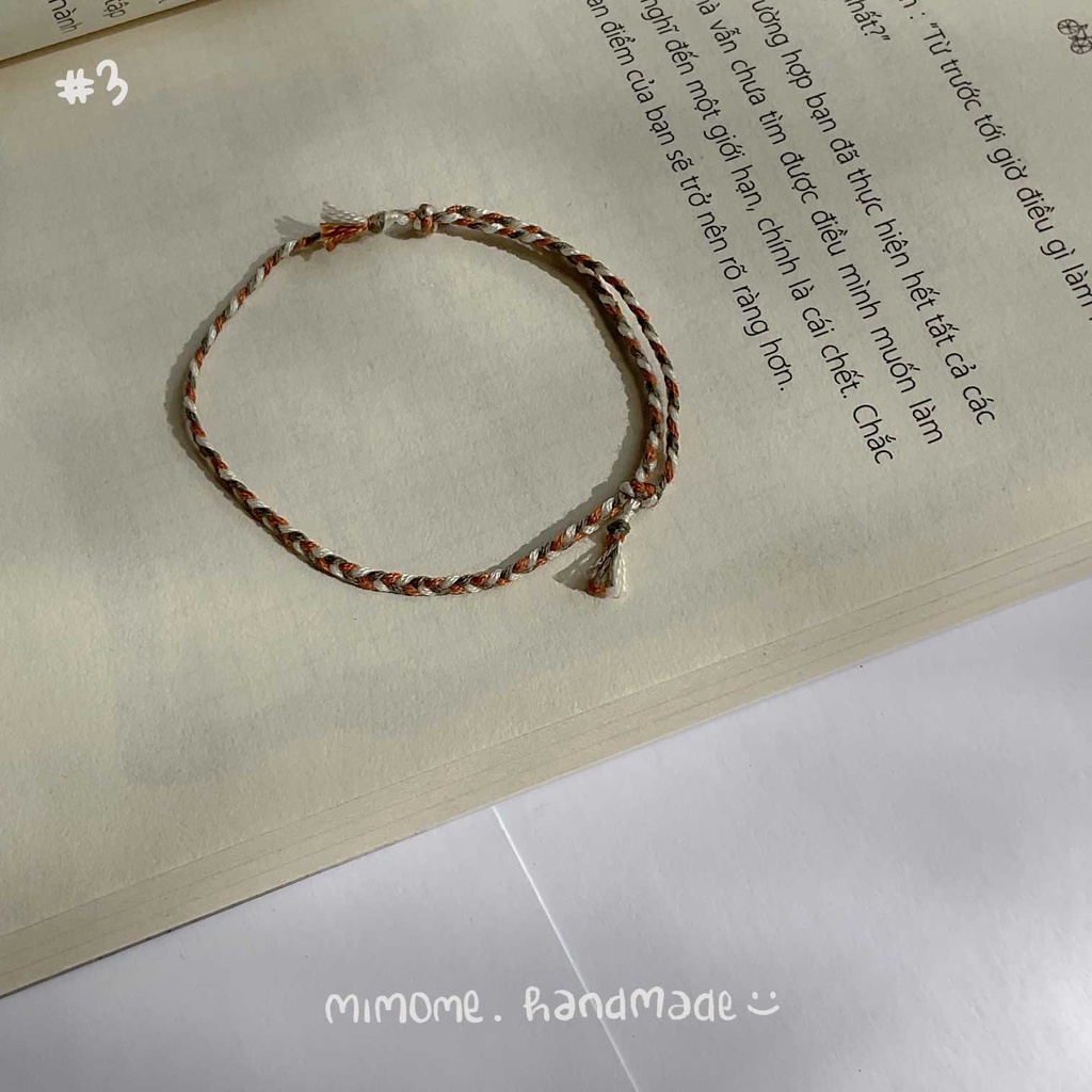 [ BST back to cotton ] Vòng bính chỉ cotton mã màu ở góc trái ảnh