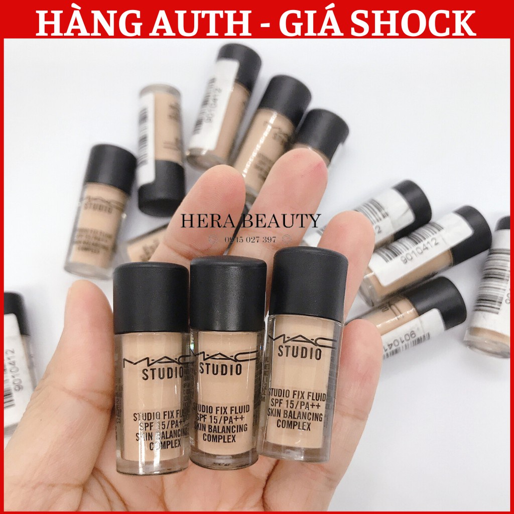 Kem nền M.A.C Studio Fix Fluid SPF 15 PA+++ Skin Balancing Complex-4ml- Màu NC15 | BigBuy360 - bigbuy360.vn