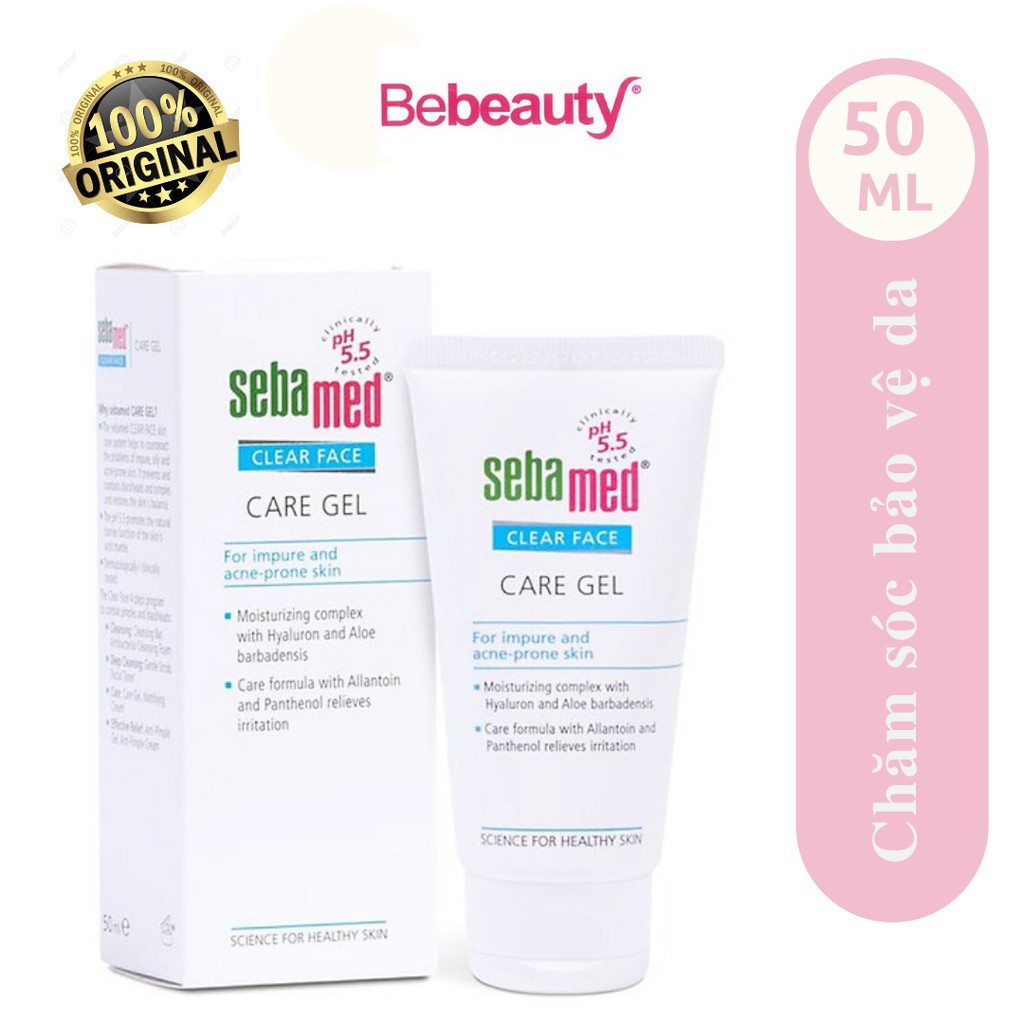 SIÊU KHUYẾN MÃI Gel Dưỡng Ẩm Chăm Sóc Và Bảo Vệ Da pH 5.5 Sebamed Clear Face Care Gel SCF05 (50ml) - 0513536 GIÁ TỐT