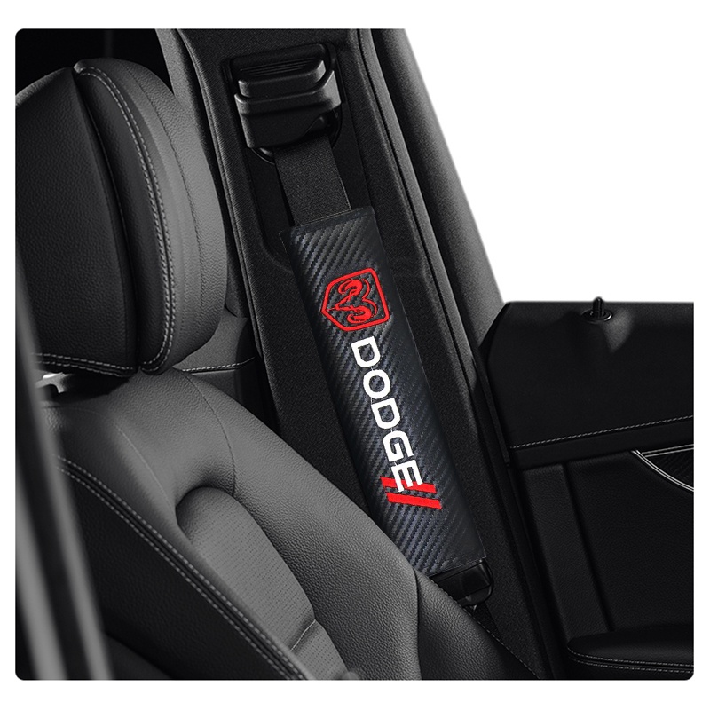 1 Vỏ Bọc Dây Đai An Toàn Bằng Sợi Carbon Cho Xe Hơi Dodge Challenger RAM 1500
